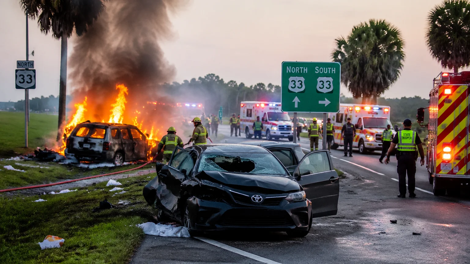 Fatal wrong-way crash on SR 33 Lake County 2026