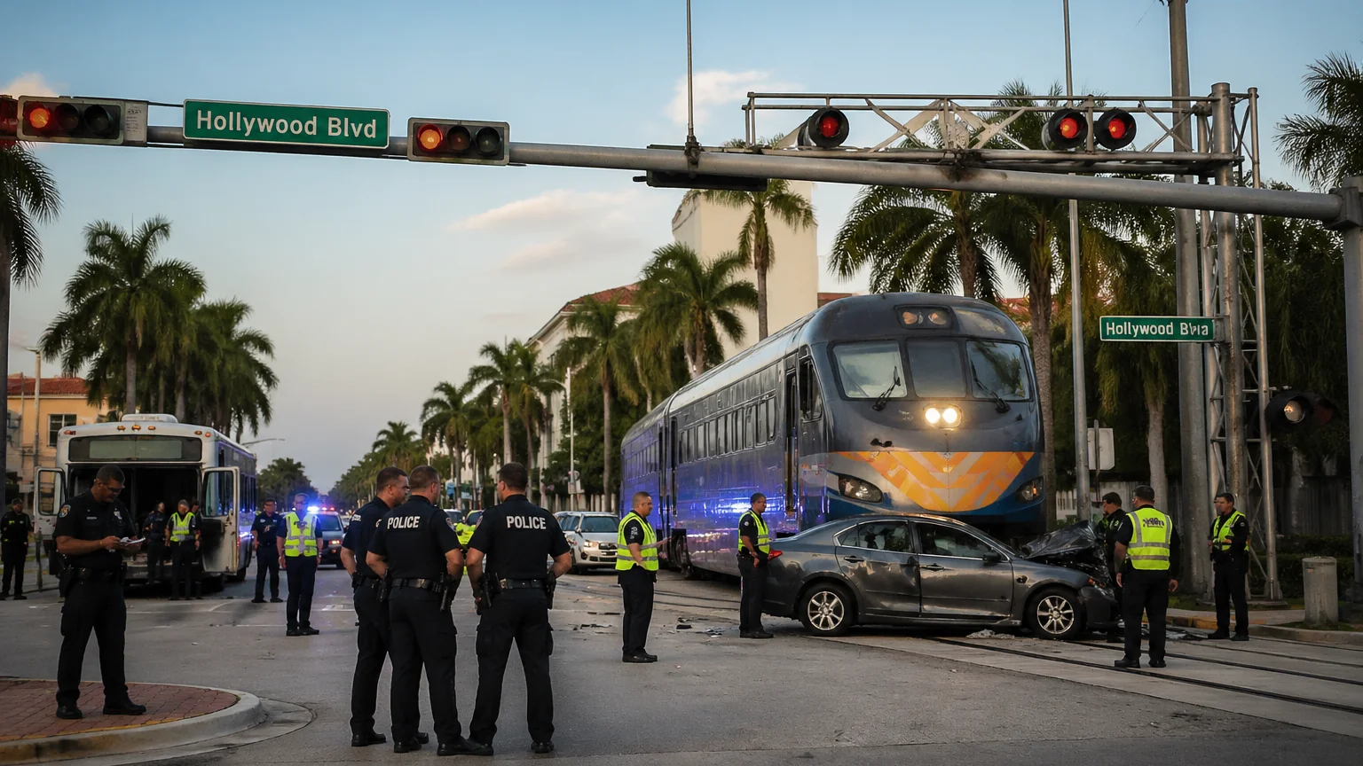 Fatal train accident on Hollywood Blvd in Hollywood, FL 2026