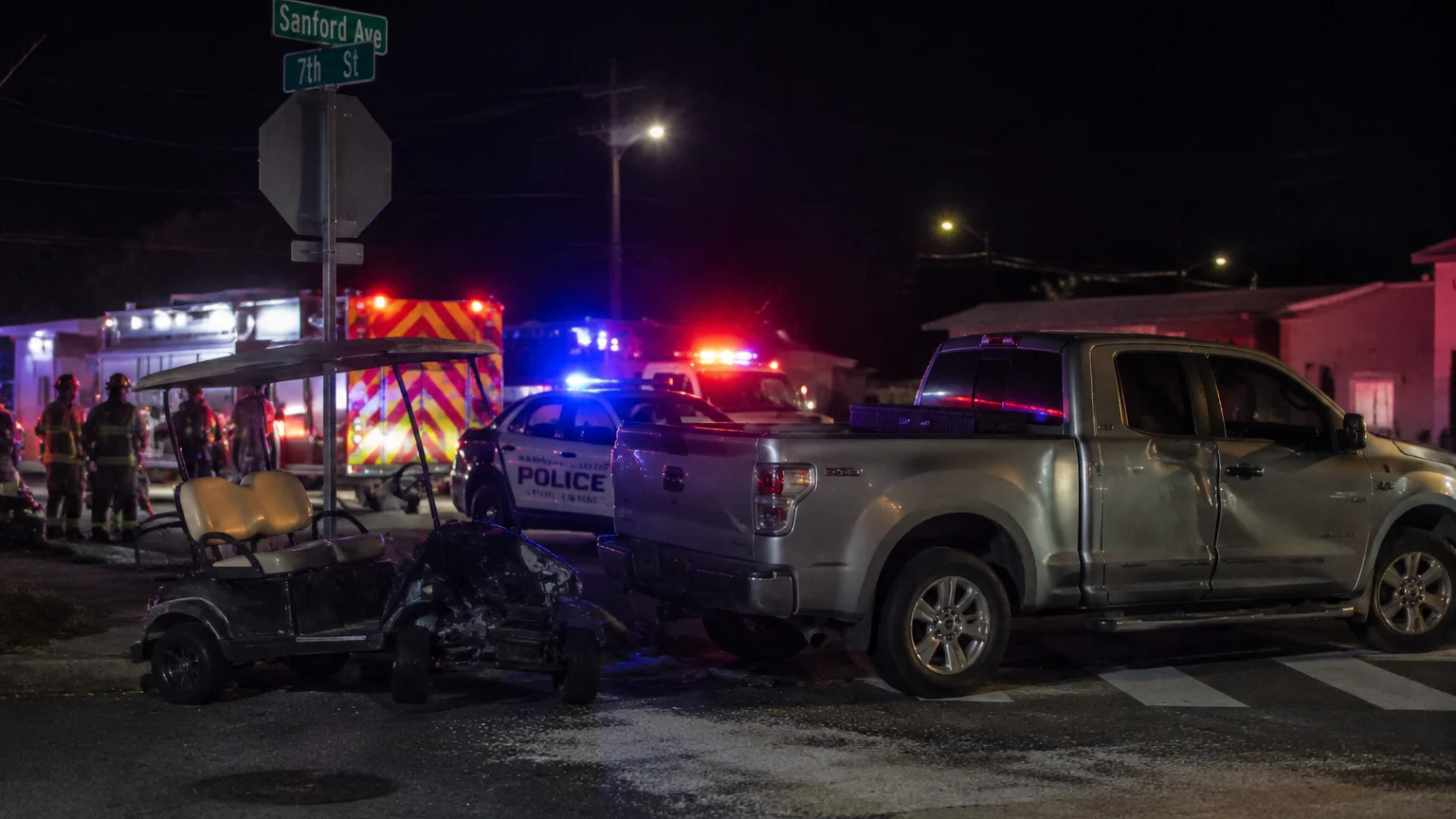 Sanford crash 2026 at Sanford Avenue and 7th Street