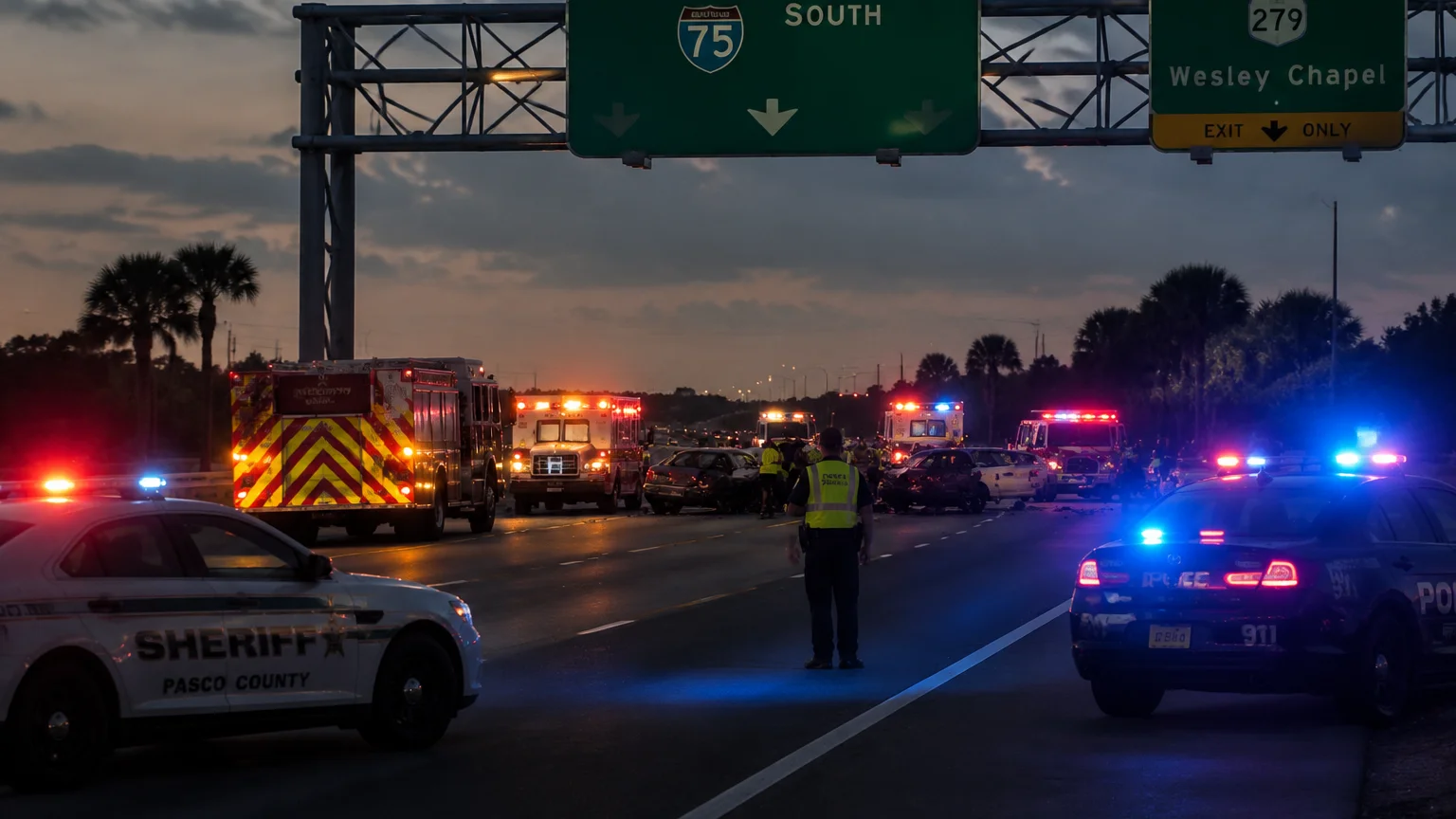 Fatal I-75 crash Pasco County 2026