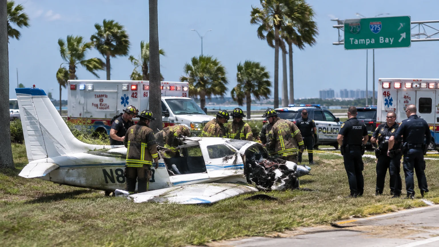 Tampa plane crash site September 2026
