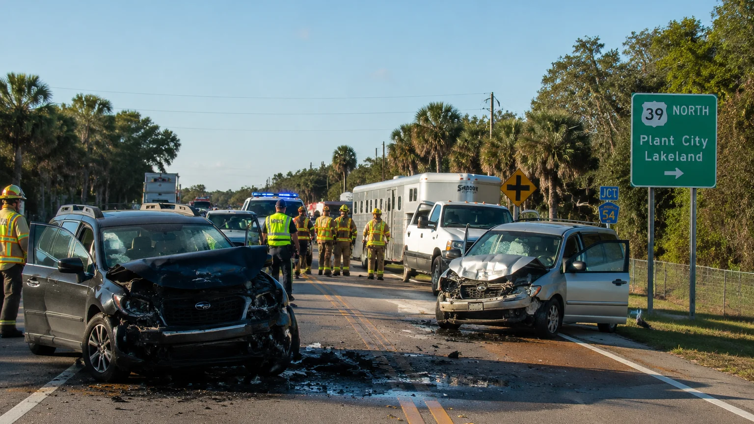 Fatal SR-39 crash Plant City 2026 scene involving multiple vehicles