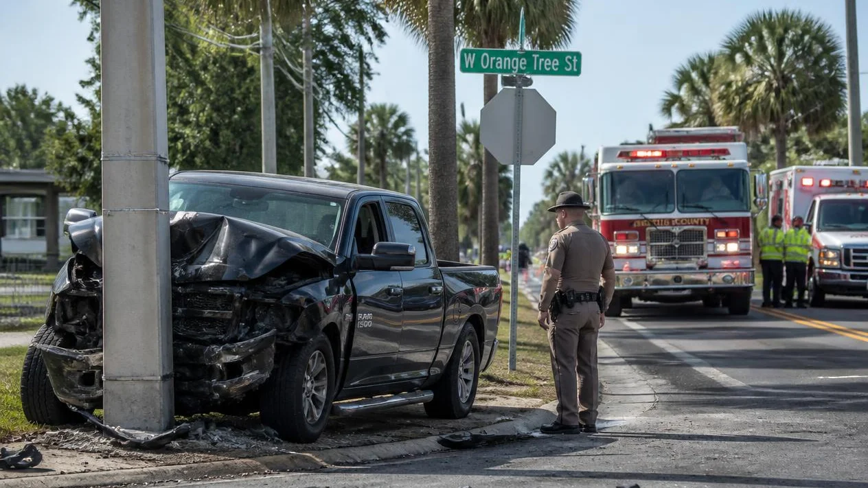 Fatal Crystal River crash 2026 scene on West Orange Tree Street
