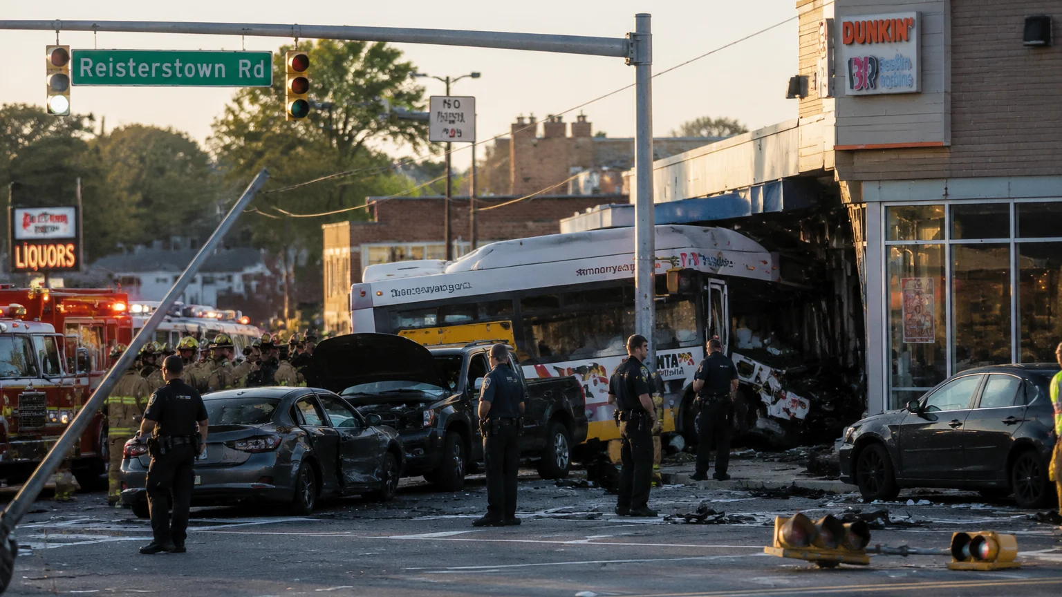 Multi-vehicle crash Baltimore 2026 Reisterstown Road