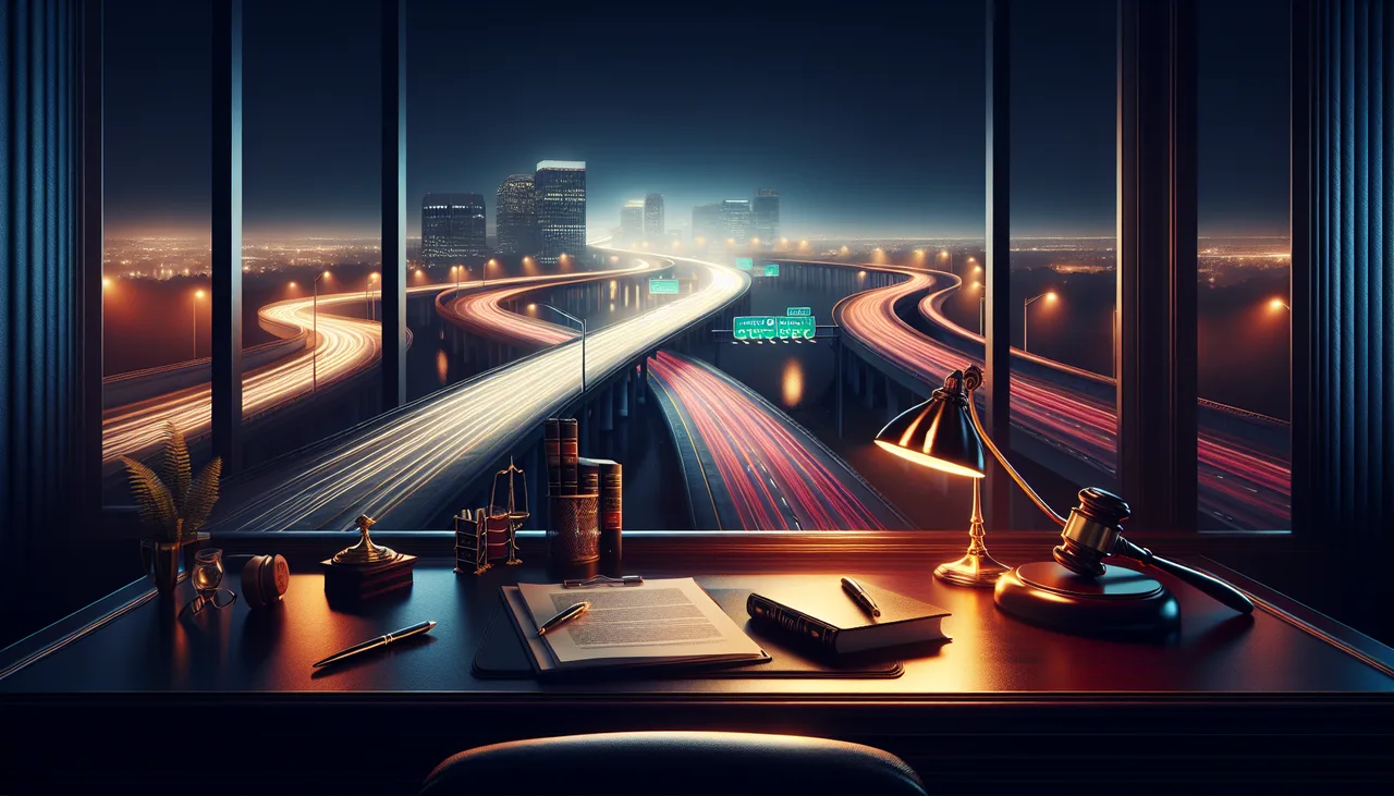 Scene of a fatal turnpike truck crash in Florida with emergency responders.