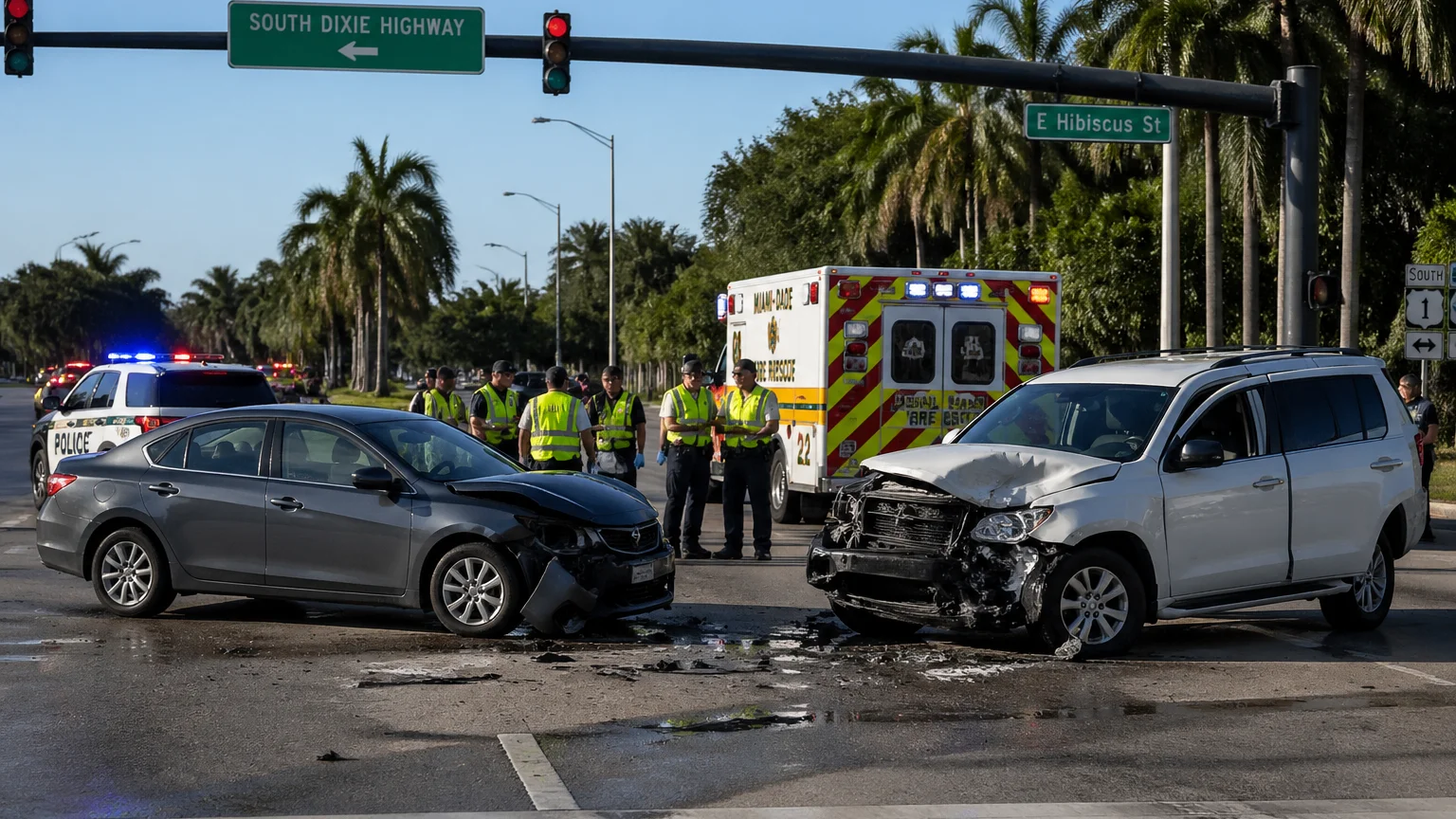 Florida highway accident scene April 2026
