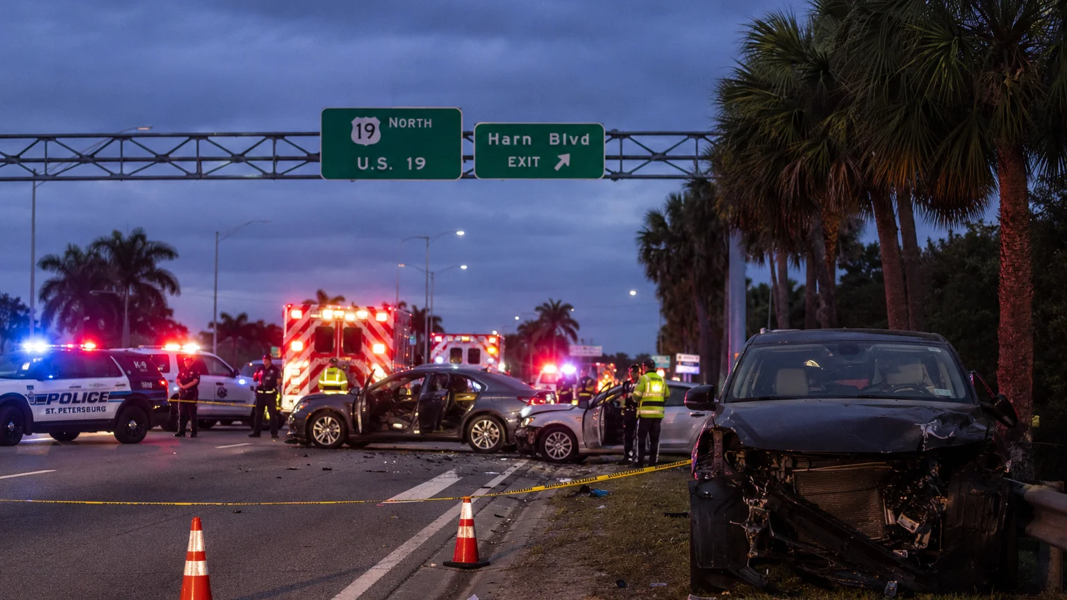 U.S. 19 DUI crash St. Petersburg 2026 injures four
