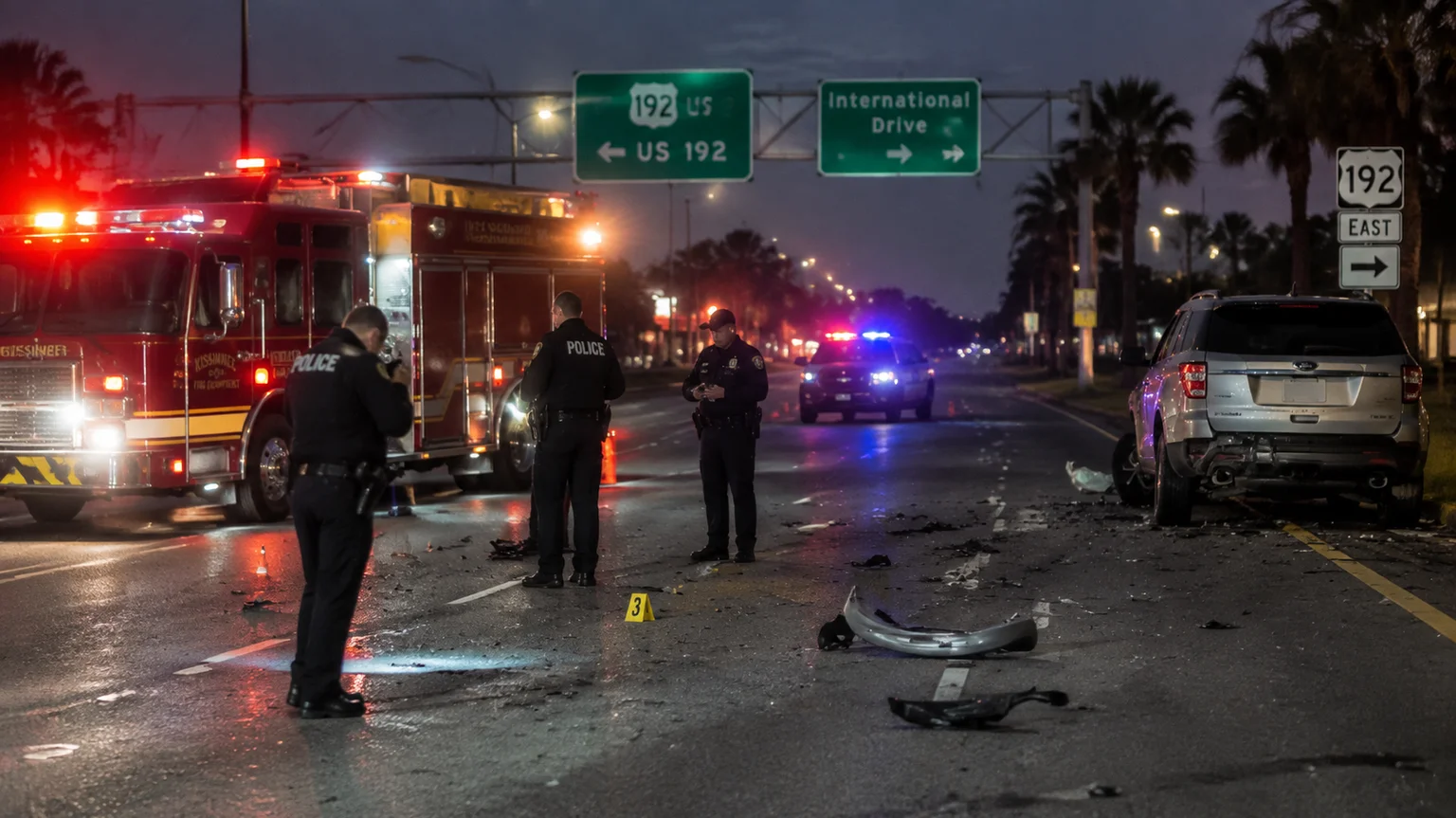 Hit-and-run crash Kissimmee US-192 pedestrian