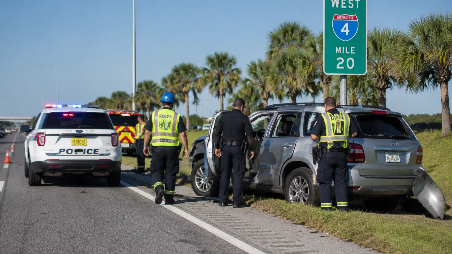 I-4 crash Hillsborough 2026, high-speed pursuit results in severe injuries