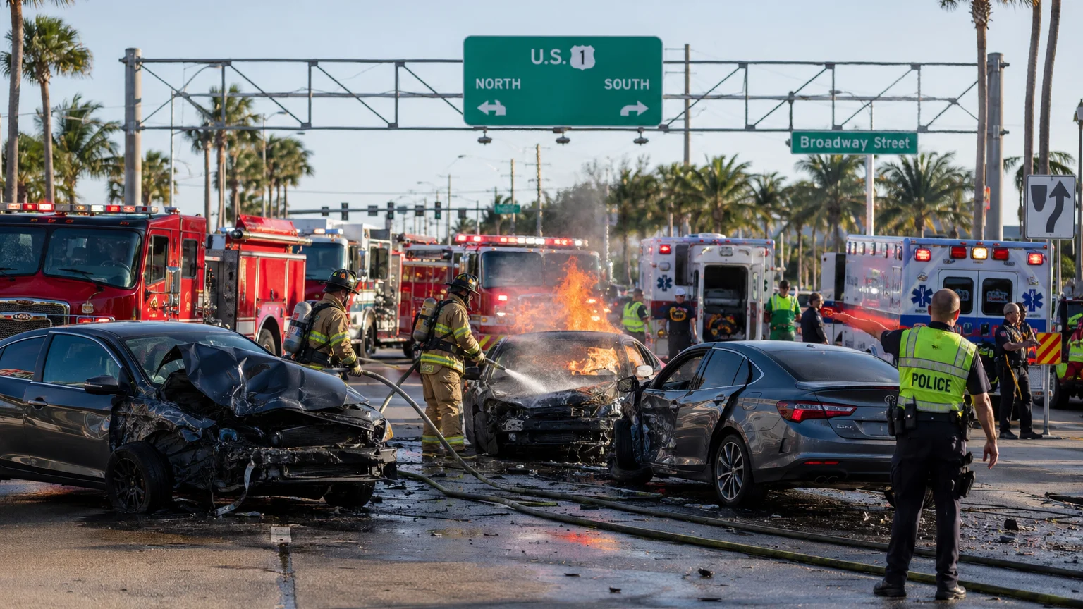 Wrong-way crash U.S. 1 Martin County 2026