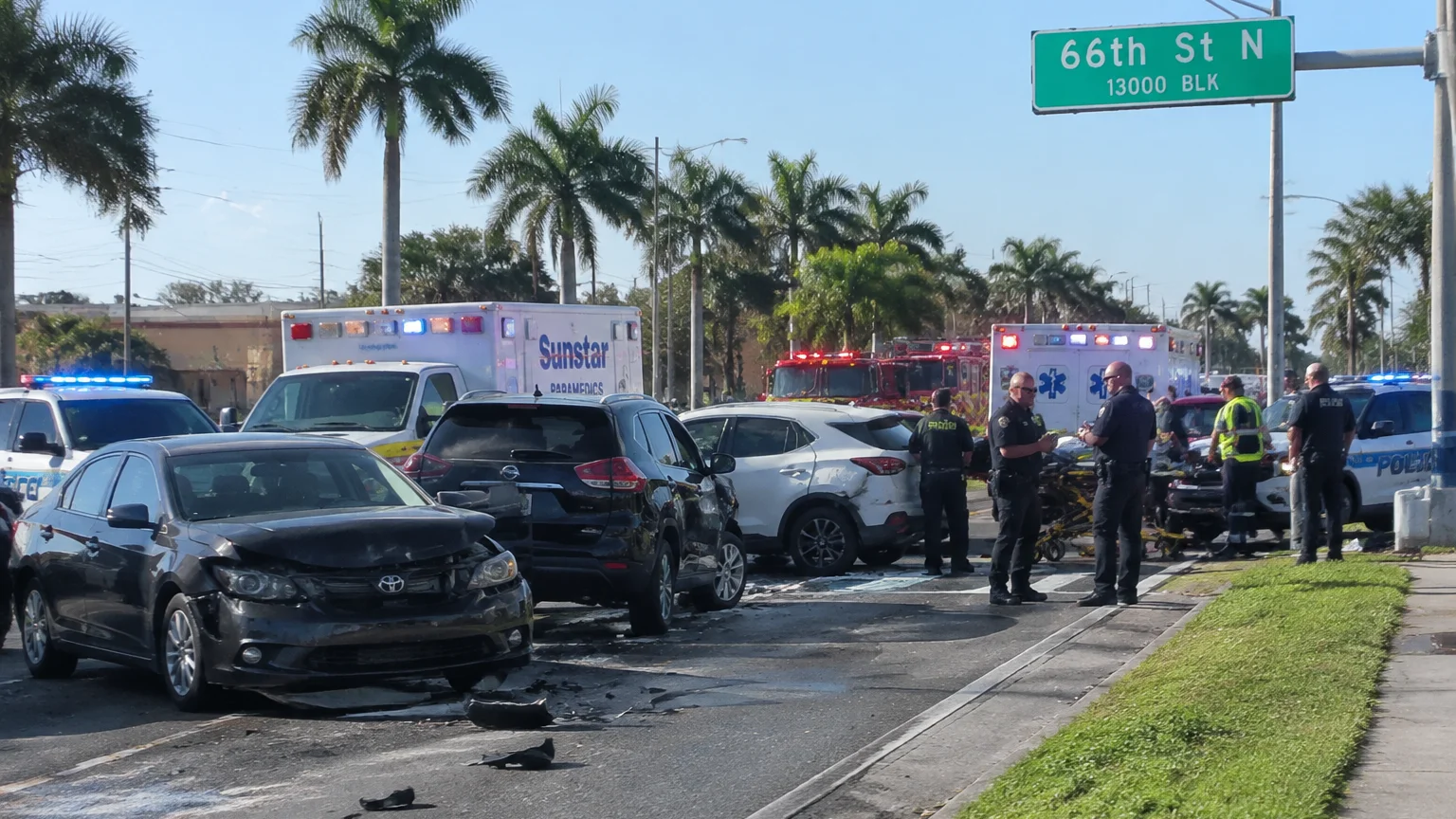 Largo multi-vehicle crash 2026 on 66th Street North