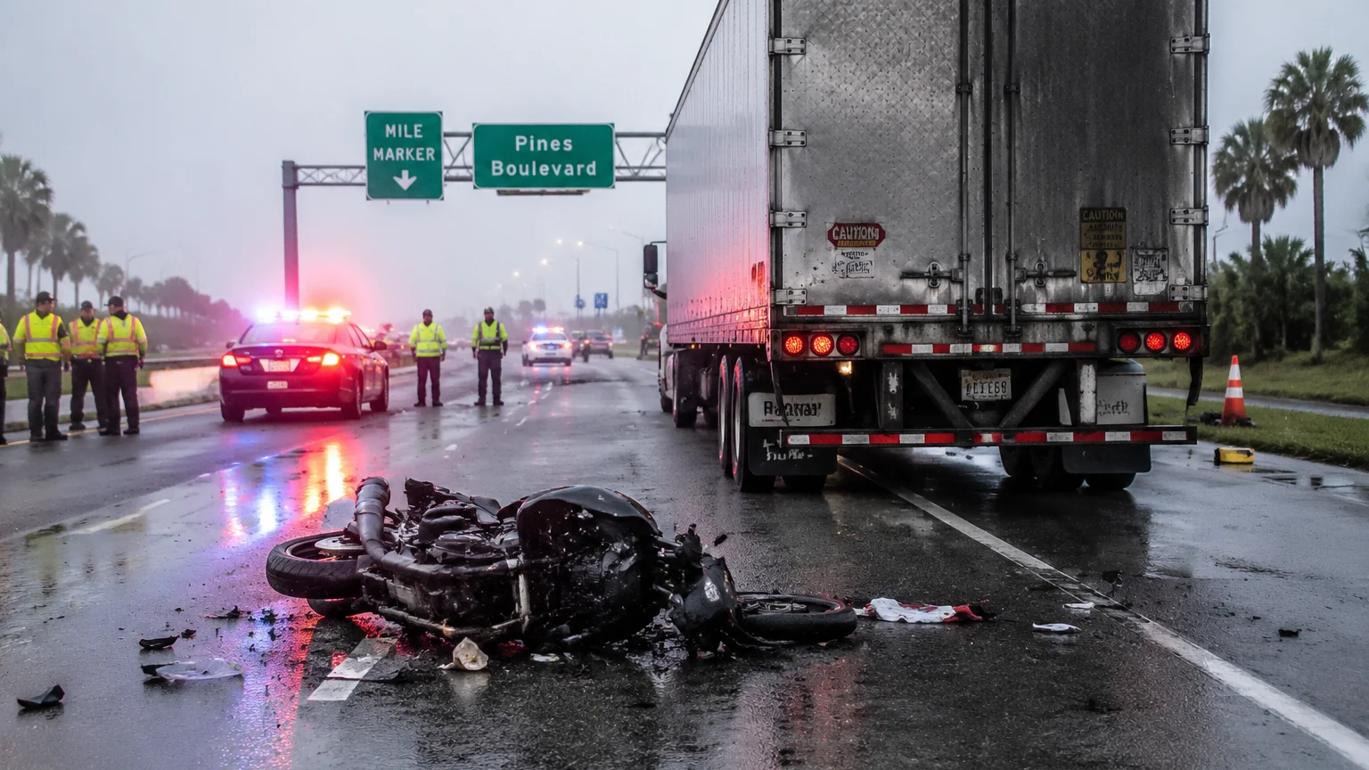 Fatal US 27 crash Miramar 2026 scene