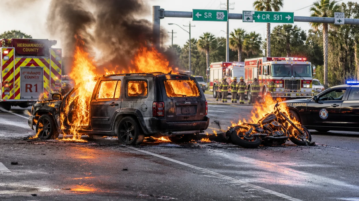 Fatal SR-50 crash Hernando County 2026 involving motorcyclist