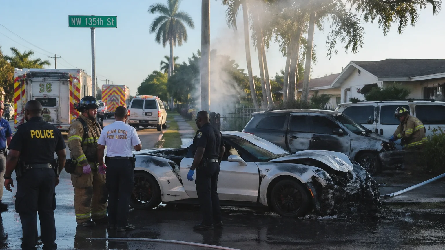 Fatal Corvette crash in Opa-locka 2026