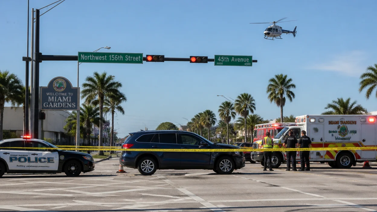 Pedestrian airlifted after crash in Miami Gardens 2026