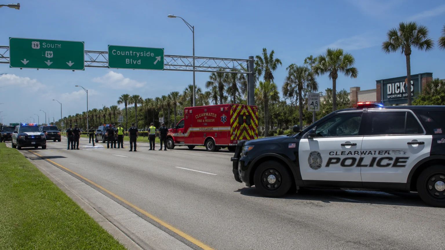 Fatal U.S. 19 crash Clearwater 2026 pedestrian killed