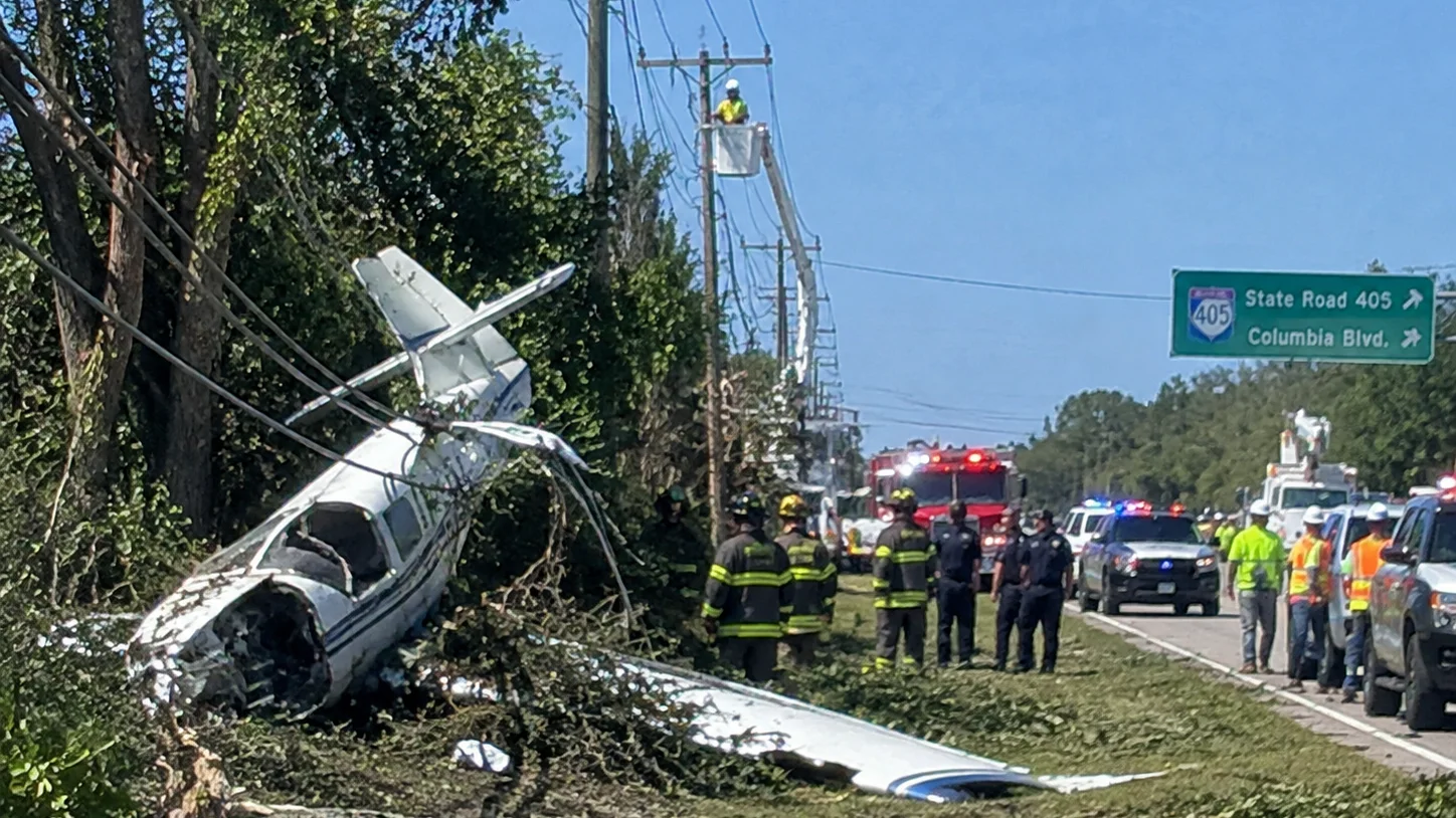 Titusville plane crash 2026 near Space Coast Regional Airport
