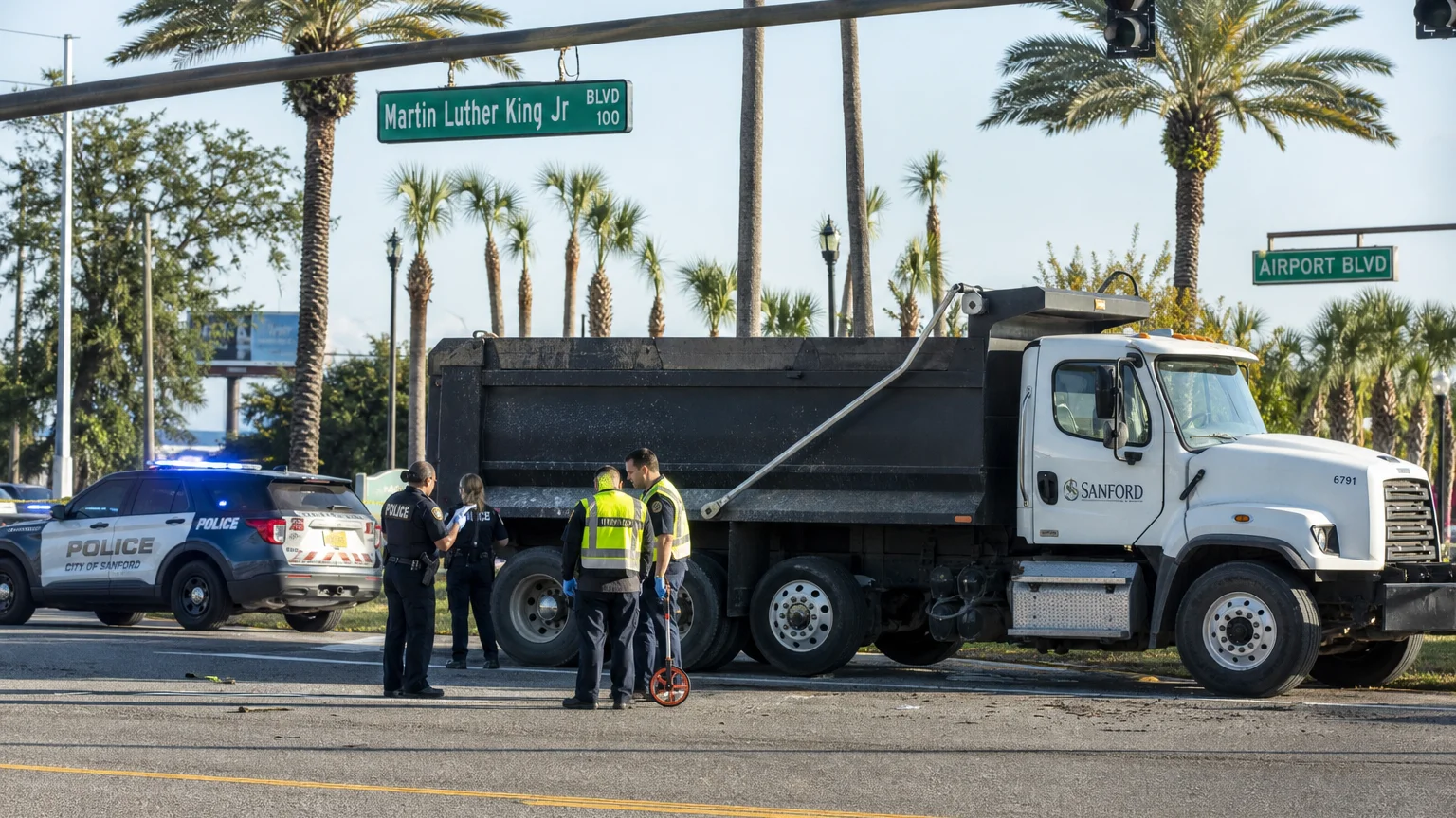 Dump truck hit-and-run Sanford MLK Blvd 2026 news