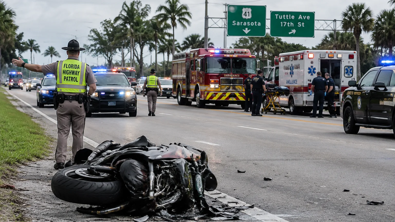 Fatal motorcycle crash Sarasota 2026