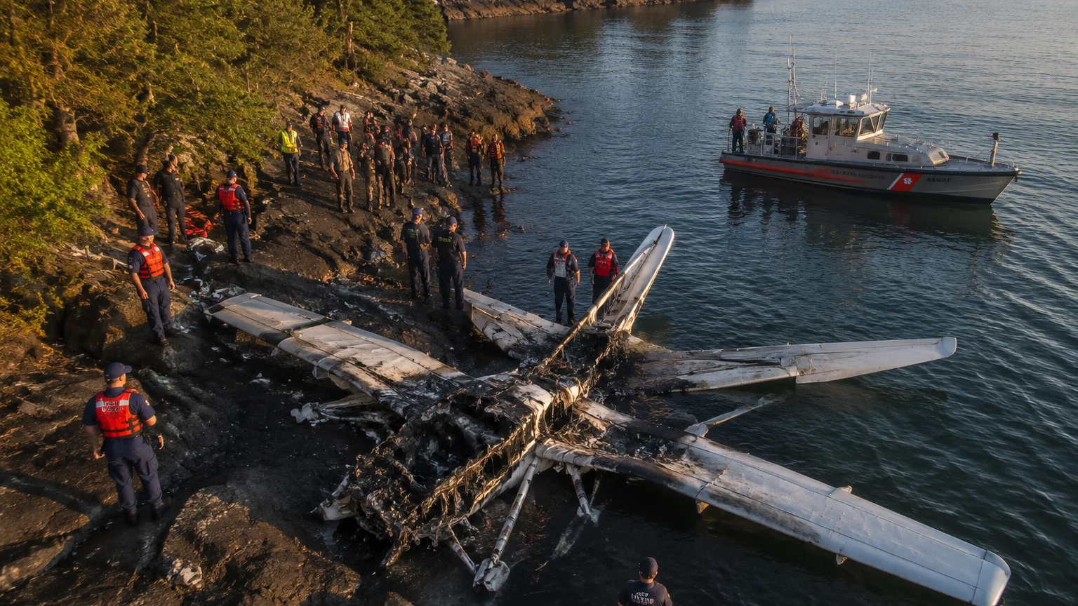 Seaplane crash Seattle 2026 with rescue efforts