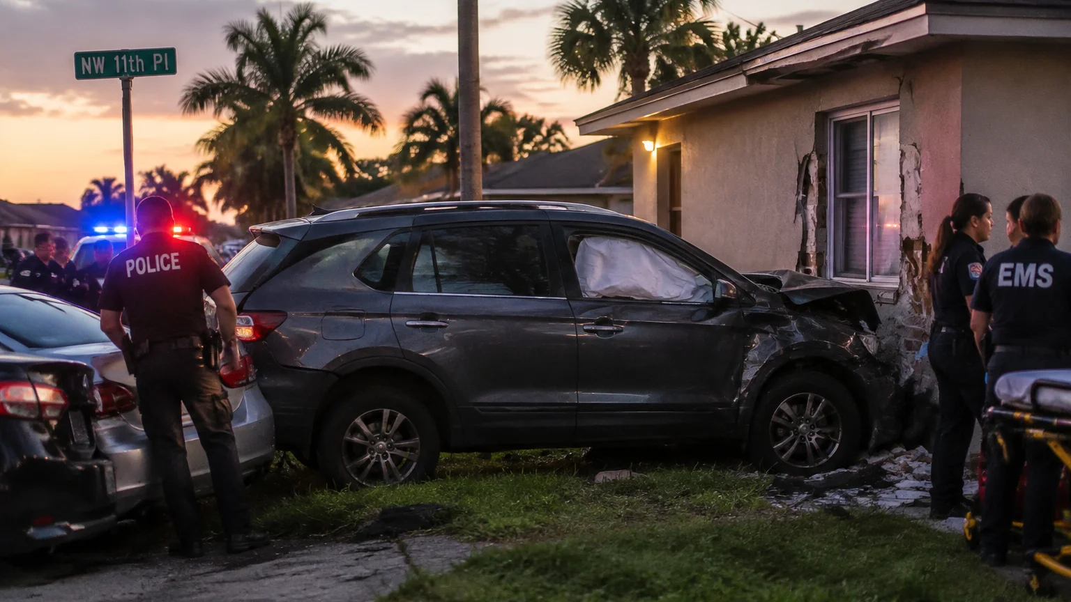 SUV crash Sunrise Florida 2026