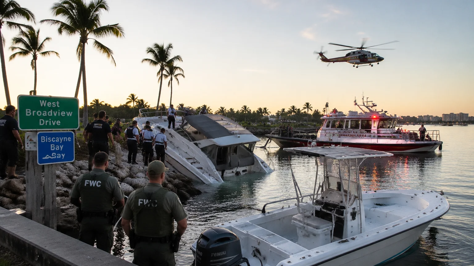 Boat collision Bay Harbor Islands 2026
