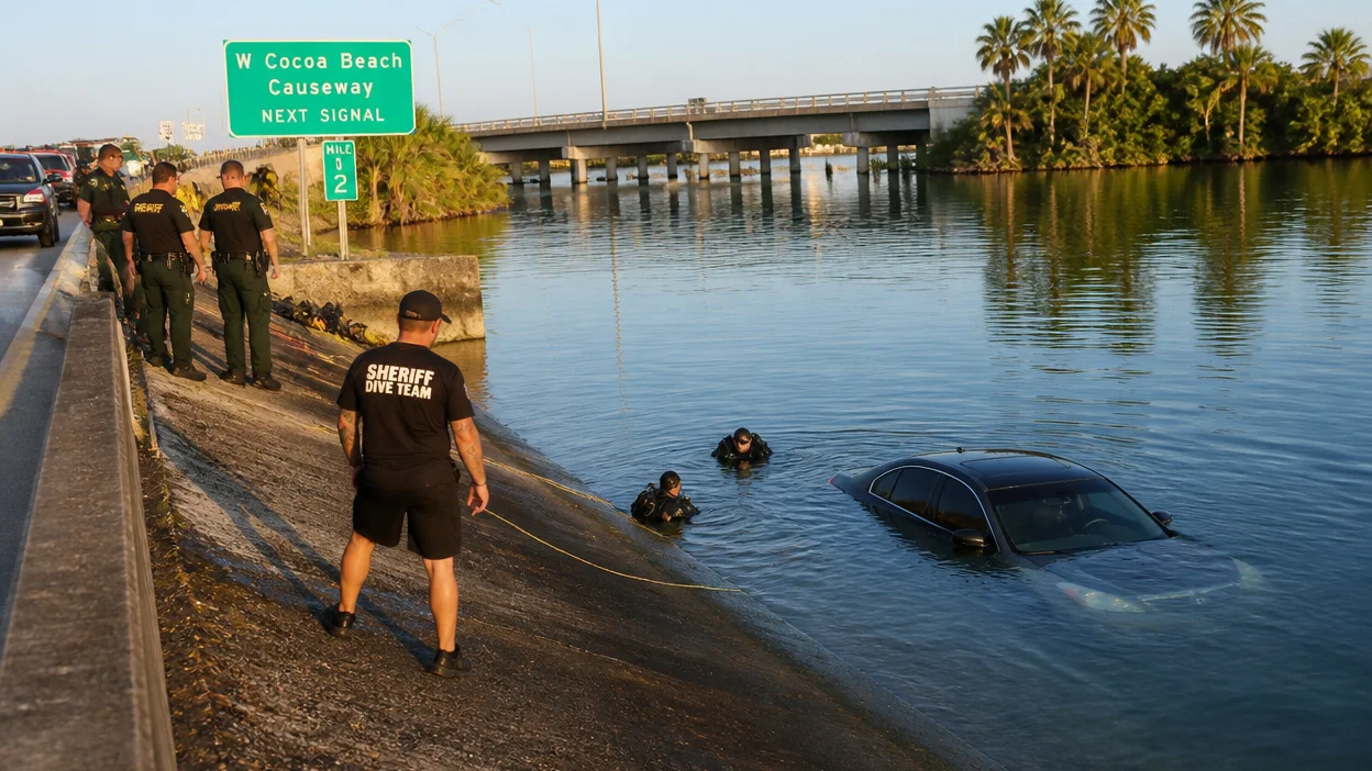 Fatal crash Cocoa Beach 2026 scene near West Causeway