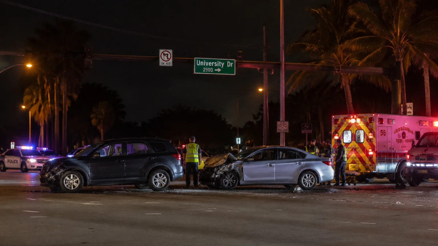 Fatal University Drive crash Sunrise 2026 scene