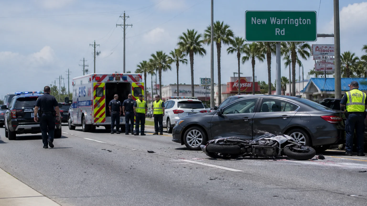 Fatal Pensacola crash 2026 on New Warrington Road