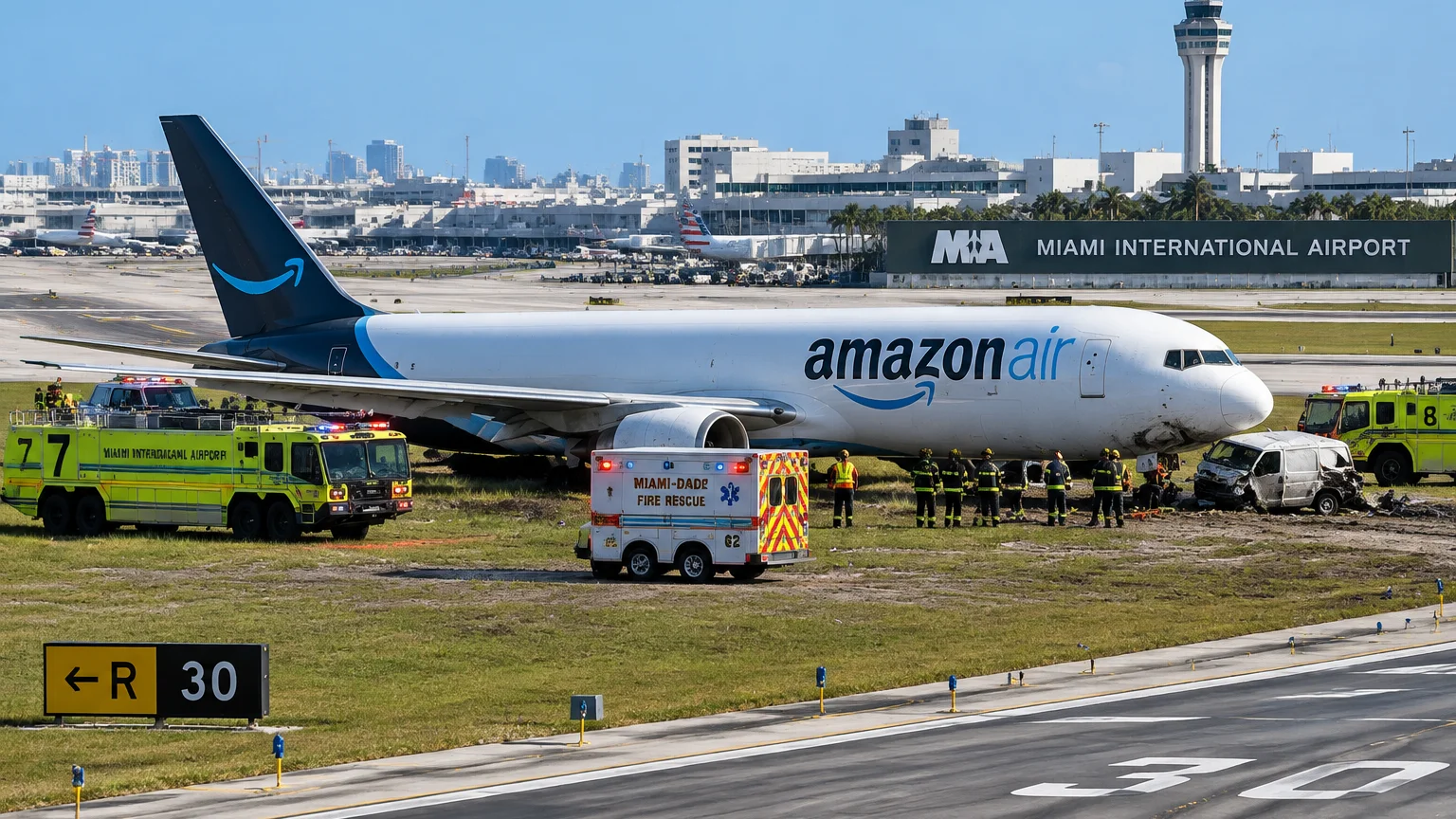 Fatal Miami airport crash involving Amazon cargo plane 2026