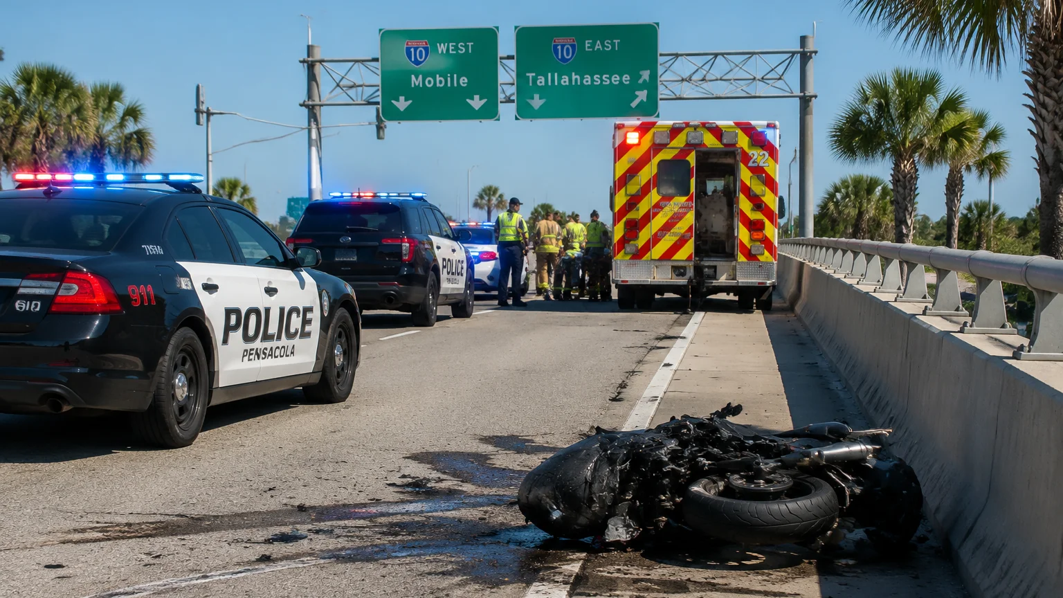Fatal motorcycle crash in Escambia County Florida 2026