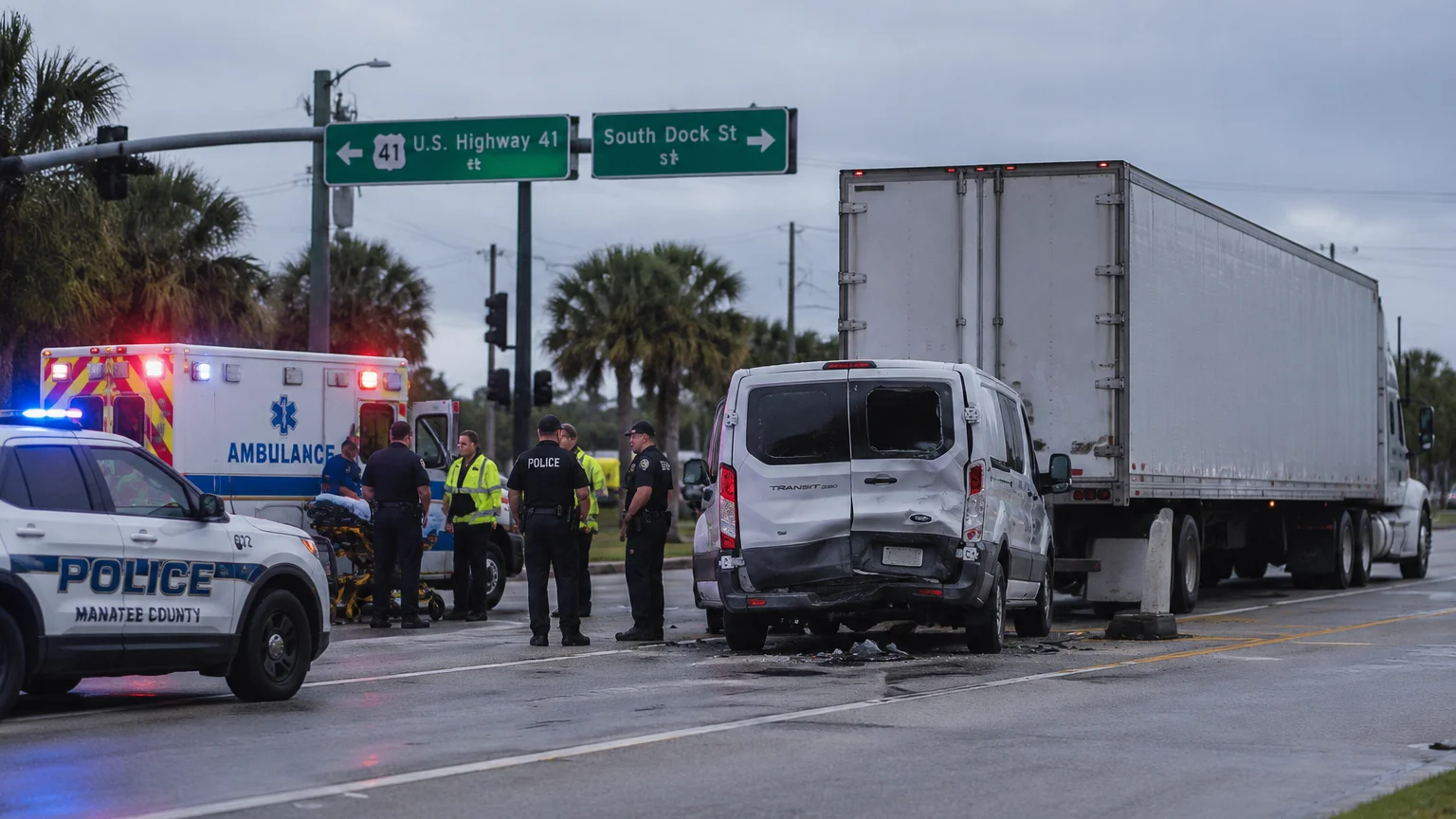 Fatal US 41 crash Manatee County 2026