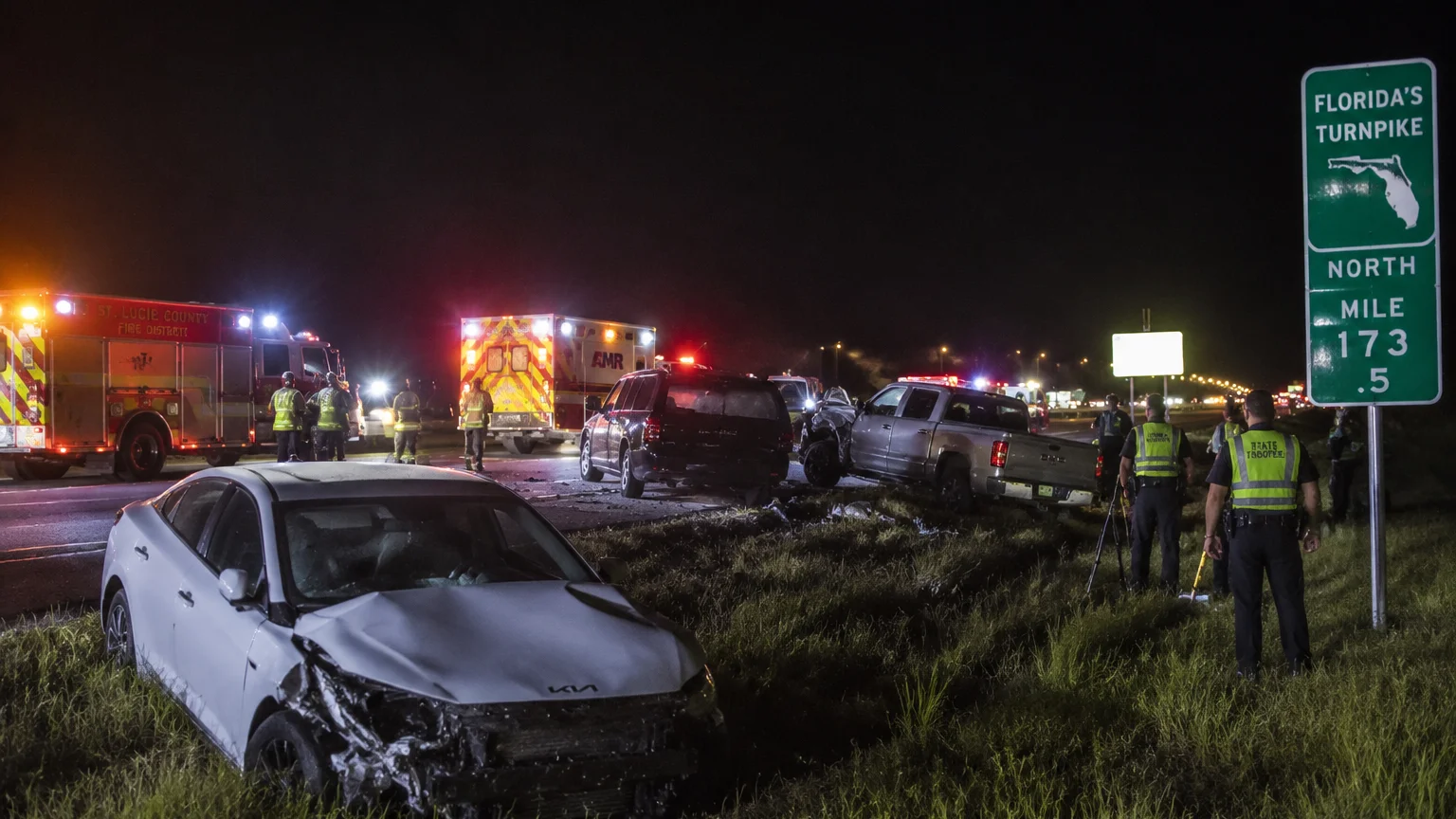Fatal turnpike crash Florida 2026 in Indian River County