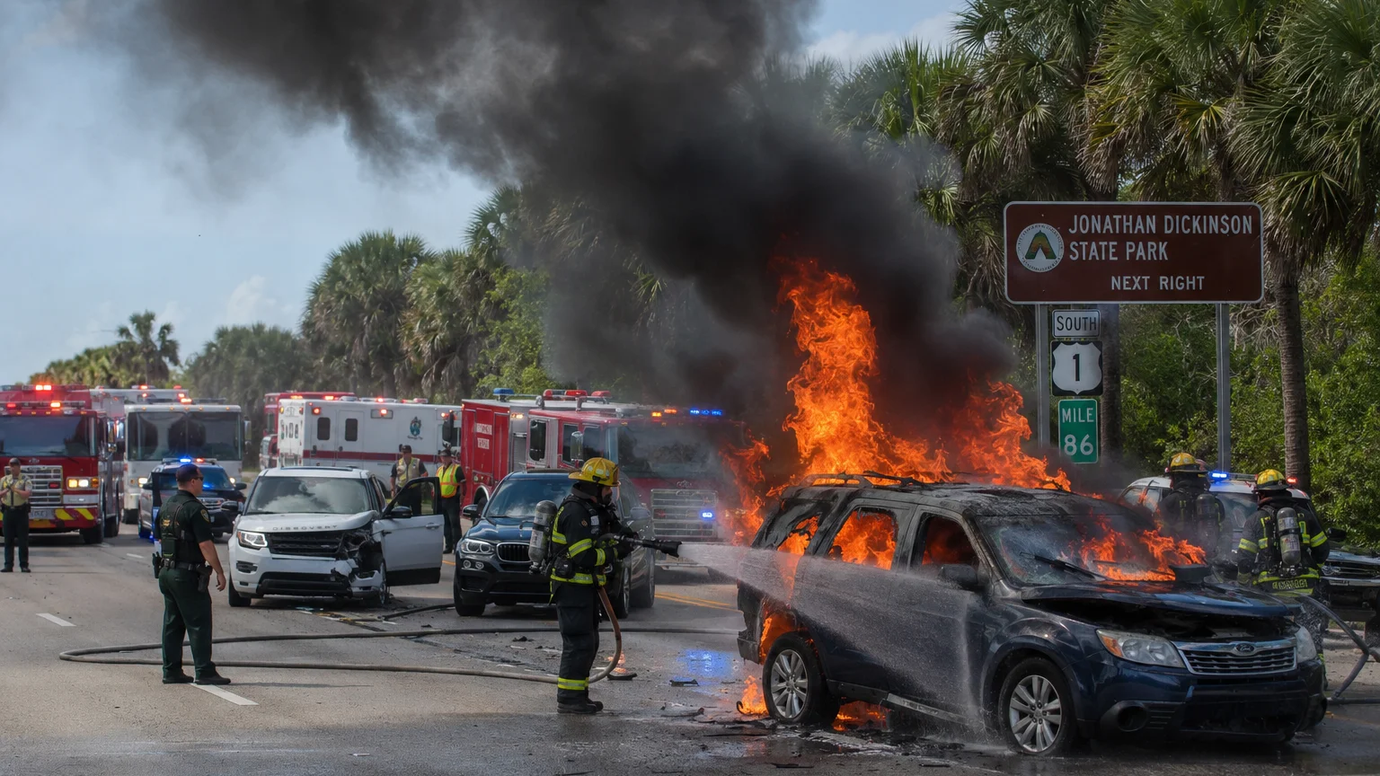 Fatal US Highway 1 crash Martin County 2026