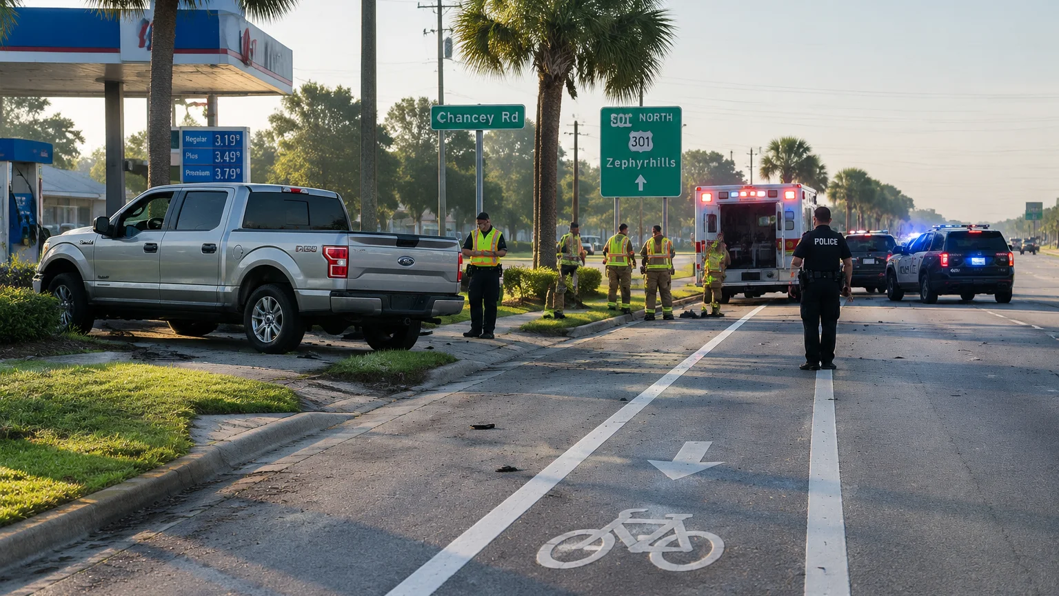 Zephyrhills fatal crash on U.S. 301 involving bicyclist 2026
